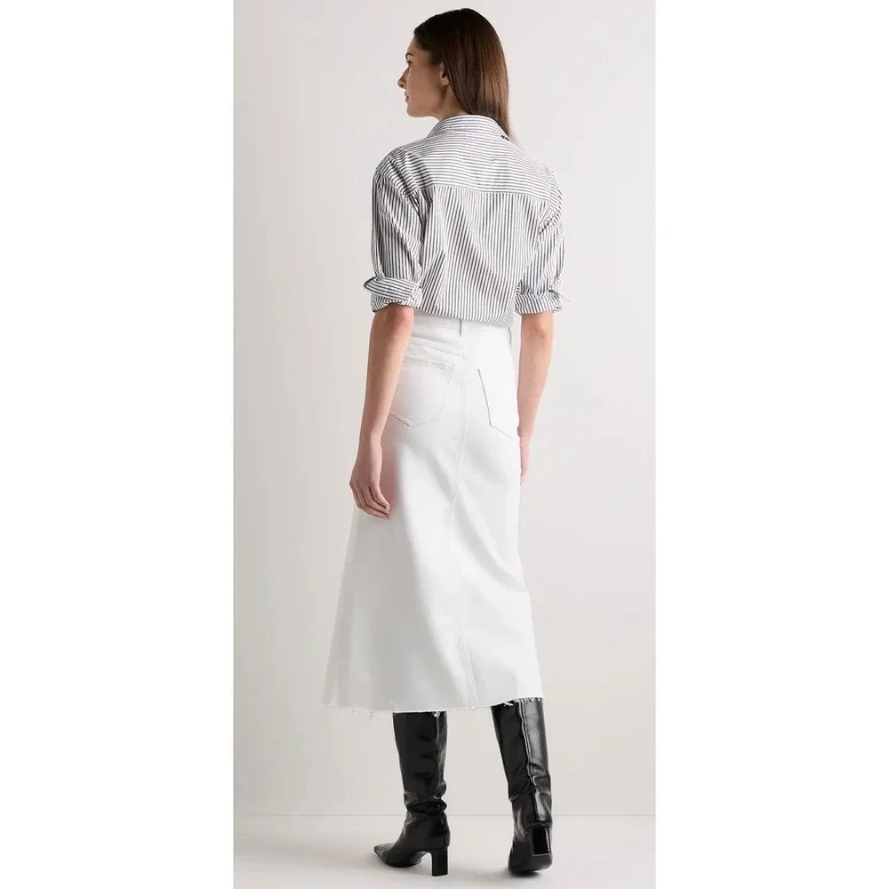 Quince white denim